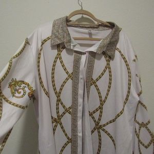 Versace inspired shirt dress